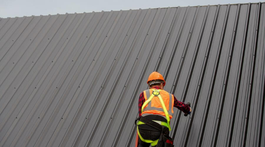 Professional metal roof installation services in Stanton, MI